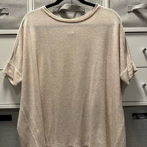 Agnes & Dora Beige Short Sleeve Tee